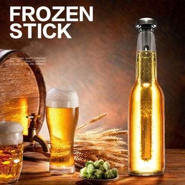 Stainless Steel Beer Wine Cooling Stick Frozen Stick Chiller Cooler Wiskey Stone Bar Tool