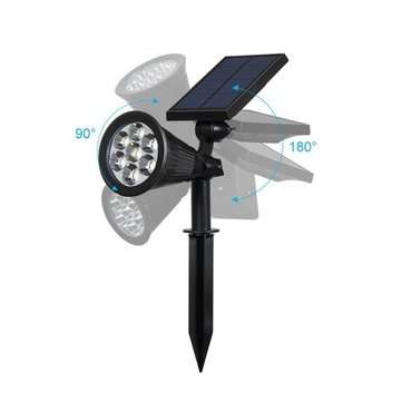 Solar Color Changing 7 LED Waterproof Spot Light Outdooor Yard Garden Lawn Landscape Security Lamp