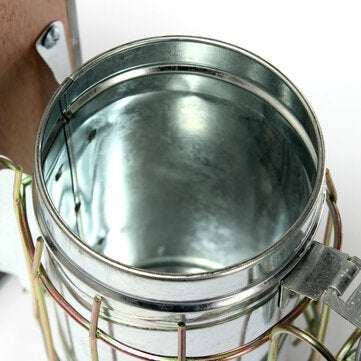 Stainless Steel Bee Hive Smoker Large Beekeeping Equipment With Hanging Hook