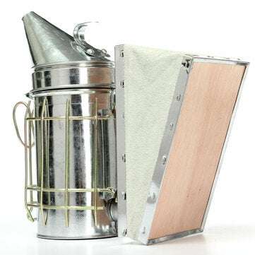Stainless Steel Bee Hive Smoker Large Beekeeping Equipment With Hanging Hook