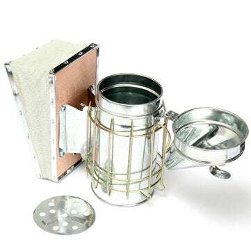 Stainless Steel Bee Hive Smoker Large Beekeeping Equipment With Hanging Hook