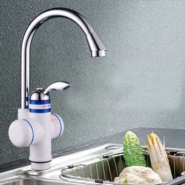 Tankless Instant Electric Hot Water Heater Faucet Bathroom Kitchen Heating Tap 220V 3000W