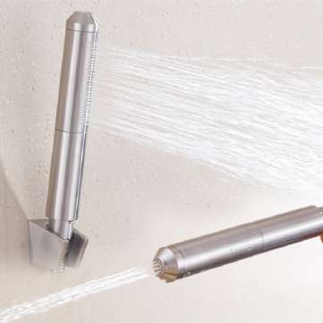 Stainless Steel Bathroom Portable Bidet Sprayer Handheld Showerhead Two Water Modes Ajustable Booste