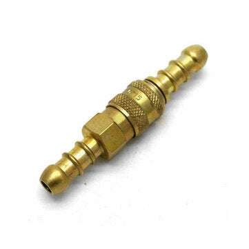 Quick Release Coupling Connector + 1 Extra Nozzle + 4 Clips Propane Butane Hose for 8mm Inner/Diamet