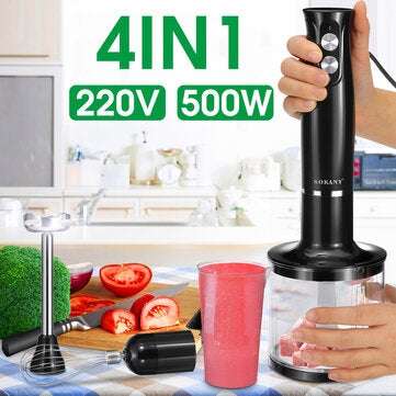 Sokany WK-1710 Four in One Meat Grinder 220V 500W Food Supplement Shredder Multifunctional for Juice