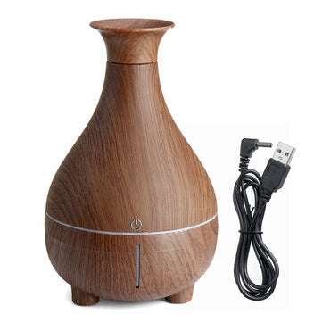 Touch LED Air Humidifier Aroma Essential Oil Diffuser 200ml Ultrasonic Cool Mist... (COLOR.: COFFEE)