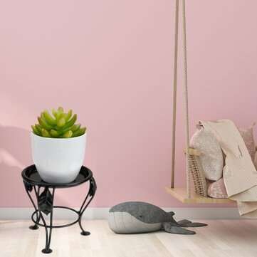 Modern Flower Stand Rack Metal Shelf Balcony Indoor Floor Shelves (Plants Not Included)