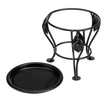 Modern Flower Stand Rack Metal Shelf Balcony Indoor Floor Shelves (Plants Not Included)