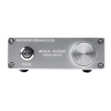 SUCA AUDIO PHONO BOX P1 MM Record Player Audio HiFi Amplifier... (PLUG: WITHOUTPLUG | COLOR: SILVER)