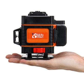 Remote Control 12 Line 3D Green Laser Level Digital Battery Display Portable Laser Level Cross Self