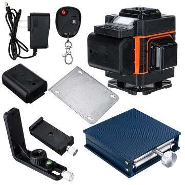 Remote Control 12 Line 3D Green Laser Level Digital Battery Display Portable Laser Level Cross Self