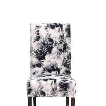 Stretch Chair Cover Tie Dyeing Spray Style Home Decorations (COLOR.: BLACK)