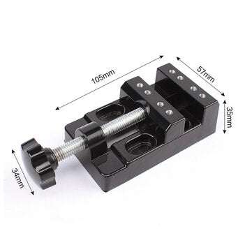 MYTEC 57mm Adjustable Mini Jaw Bench Clamp Drill Press Vice Opening Parallel Table Vise DIY Sculptur