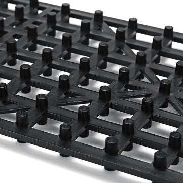 Pair Black Recovery Tracks Road Tyre Ladder Anti-skid Sand Track for Mud Sand Snow Grass