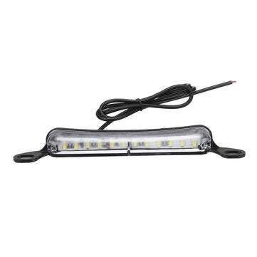 Universal 12SMD LED License Plate Lights Tail Lamp 6000K Xenon White 12V (COLOR.: BLACK)