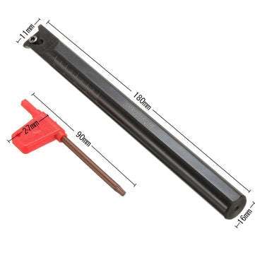 SNR0016Q16 16x180mm Internal Lathe Threading Boring Turning Tool Holder with Wrench