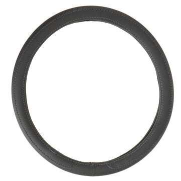 Universal 1PCS Car Steering Wheel Covers Leather Strong Flexibility 36 To 38cm (COLOR.: GRAY)