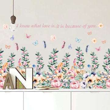 Miico SK6097 Decorative Sticker Sofa TV Background Wall Stickers Bedroom Bedside Wall Sticker DIY St