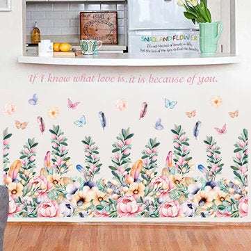 Miico SK6097 Decorative Sticker Sofa TV Background Wall Stickers Bedroom Bedside Wall Sticker DIY St