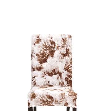 Stretch Chair Cover Tie Dyeing Spray Style Home Decorations (COLOR.: COFFEE)