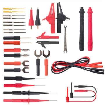 ML-1708 32P-1 Combined Multimeter Test Line Banana Plug Silicone Pen Line U-type Fork Test Pin Allig