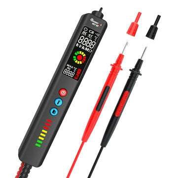 MUSTOOL MT12 Digital Multimeter + Thermometer + Voltage Detector 3 In 1  Ture-RMS Color LCD 3-Result