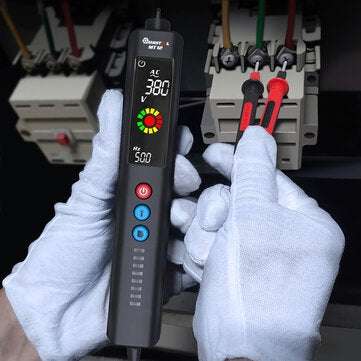 MUSTOOL MT12 Digital Multimeter + Thermometer + Voltage Detector 3 In 1  Ture-RMS Color LCD 3-Result
