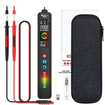 MUSTOOL MT12 Digital Multimeter + Thermometer + Voltage Detector 3 In 1  Ture-RMS Color LCD 3-Result