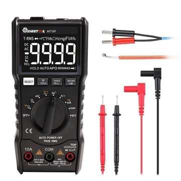 MUSTOOL MT109 Portable 9999 Counts True RMS Multimeter AC DC Voltage Current NCV Temperature Tester