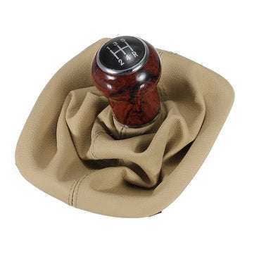 Speed Gear Wooden Shift Knob Gaitor Boot for 98-04 VW Passat B5 B5.5