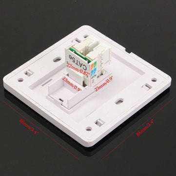 RJ45 Euro Low Profile Module Data Comms Network Plate Gigabit Panel