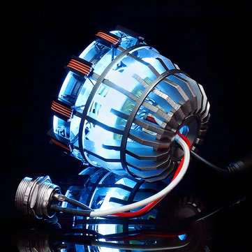MK2 Acrylic Remote Ver. Tony ARC Reactor Model DIY Kit USB Chest Lamp Remote Control Illuminant LED