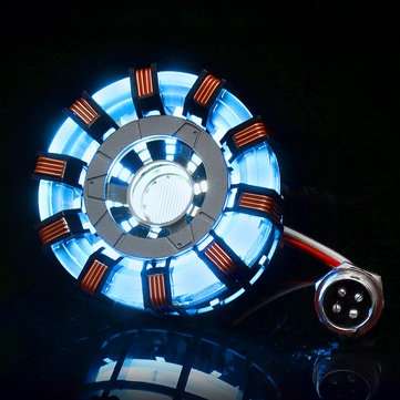 MK2 Acrylic Remote Ver. Tony ARC Reactor Model DIY Kit USB Chest Lamp Remote Control Illuminant LED