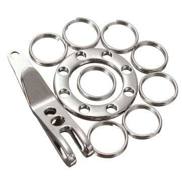 Stainless Steel Carabiner EDC Money Clip Keychian Tool