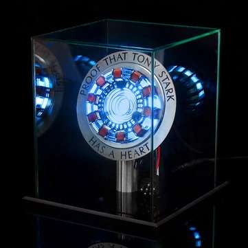 MK1 Aluminum Alloy Tony 1:1 Arc Reactor DIY Model Kit LED Chest Lamp USB Movie Props Gifts Science T