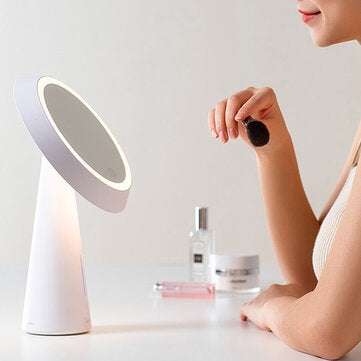 MIUO T03 Cosmetic Mirror Table Lamps High-definition Make-up Mirror Stepless Dimming USB Charging 90