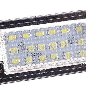 Pair 12V LED License Number Plate Lights Lamp For Audi A4 A6 S3 Q7 RS4 RS6