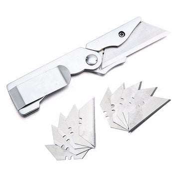 Multifunctional Utility Money Clip Fixed Blade Folding Hunting Camping Rescue Survival Tools