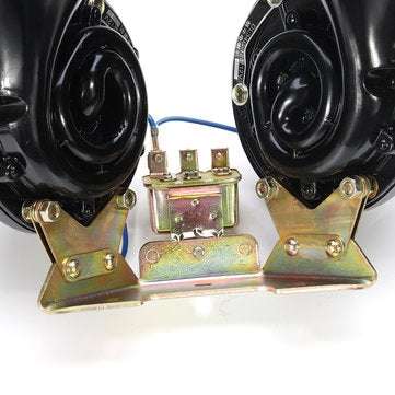 Pair 12V 300dB Waterproof Dual Electric Bull Air Horn Super Loud Universal Car Truck Boat