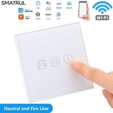 SMATRUL DS151 WiFi 86 Type Touch Switch Smart Home Wireless Remote Control Electri... (COLOR: WHITE)