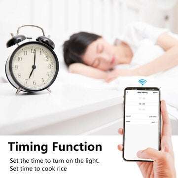 SMATRUL Black Switch Smart Life APP WiFi Voice Relay Controller Timer Module 110V 220V 10A