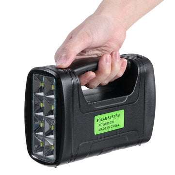 Portable Solar Generator System Emergency Light Outdoor Camping 3PCS Light Bulb