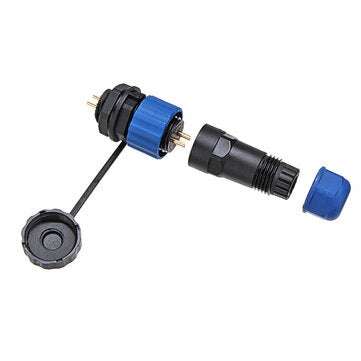 SP16 IP68 Waterproof Connector Male Plug & Female Socket 2 Pin Panel Mount Wire Cable Connector Avia