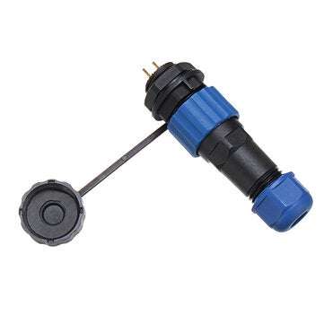 SP16 IP68 Waterproof Connector Male Plug & Female Socket 2 Pin Panel Mount Wire Cable Connector Avia