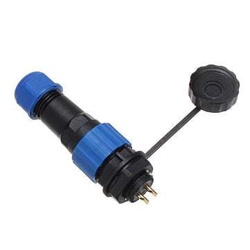 SP16 IP68 Waterproof Connector Male Plug & Female Socket 2 Pin Panel Mount Wire Cable Connector Avia