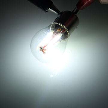 Upgraded 1157 BAY15D 21/5W 4 Filament COB LED Stop Brake Lights Bulb Parking Turn... (COLOR.: WHITE)