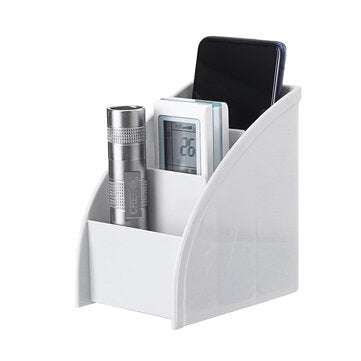Remote Control Phone Stand Holder Desktop Organizer Home Office Storage Boxes (COLOR1: GREY)
