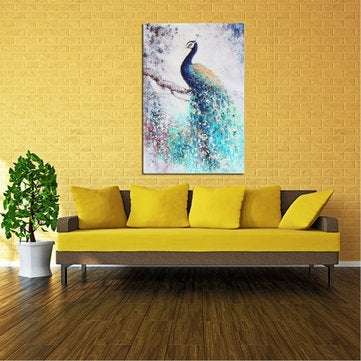 Peacock HD Unframed Canvas Print Peacock Art Paintings Picture Wall Home Decor