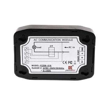 PEACEFAIR Single Phase RS485 Port Modbus Smart Digital Electric Energy Meter AC 100A Voltage Current