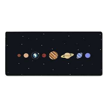 Planet Mouse Pad Large Size Anti-slip Stitched Edges Natural Rubber PC Gaming Keyboard Desk Mat for